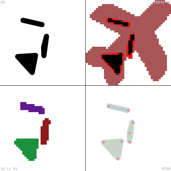 Genetic evolution diagnostic animation for Airport Plane