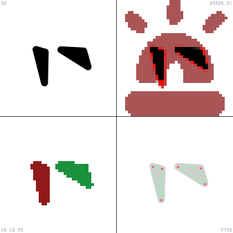 Genetic evolution diagnostic animation for Alarm