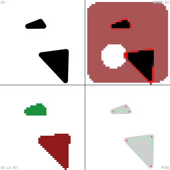 Genetic evolution diagnostic animation for Align Bottom Left Circle