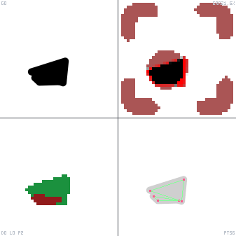 Genetic evolution diagnostic animation for Align Bottom Left Frame Circle