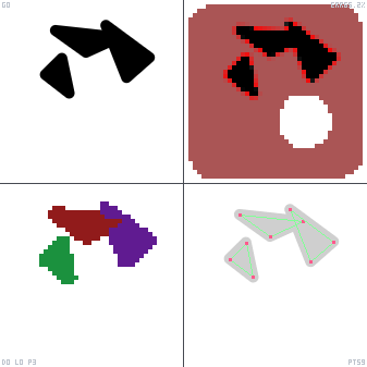 Genetic evolution diagnostic animation for Align Bottom Right Circle