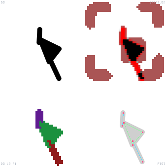 Genetic evolution diagnostic animation for Align Bottom Right Frame Square
