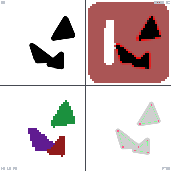 Genetic evolution diagnostic animation for Align Left Square