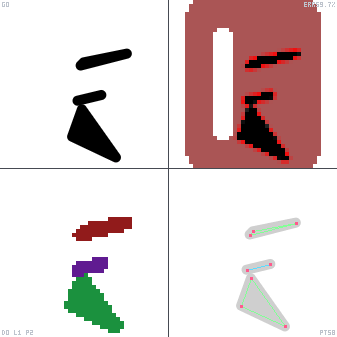 Genetic evolution diagnostic animation for Align Left Vertical