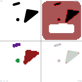 Genetic evolution diagnostic animation for Align Object Bottom