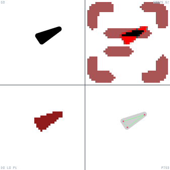 Genetic evolution diagnostic animation for Align Object Frame Left