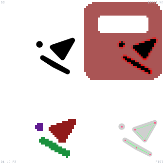 Genetic evolution diagnostic animation for Align Object Top